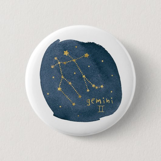 Badge Rond 5 Cm Gemini (Devant)