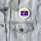 Badge Rond 5 Cm Gemme de drapeau d'Ostfriesland (En situation)
