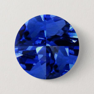 Badge Rond 5 Cm Gemmes de pierre porte-bonheur de septembre
