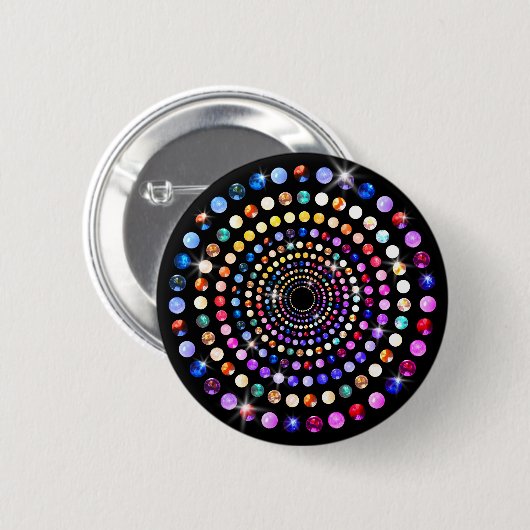 Badge Rond 5 Cm Gems (Devant & derrière)
