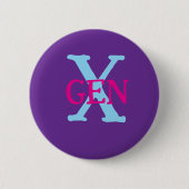 Badge Rond 5 Cm Gen X  (Devant)
