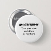 BADGE ROND 5 CM GENDERQUEER (Devant & derrière)