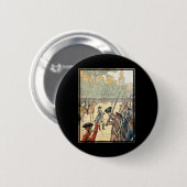 Badge Rond 5 Cm Général Washington Commandant l'armée continentale (Devant & derrière)