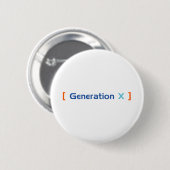 Badge Rond 5 Cm Génération X (Devant & derrière)