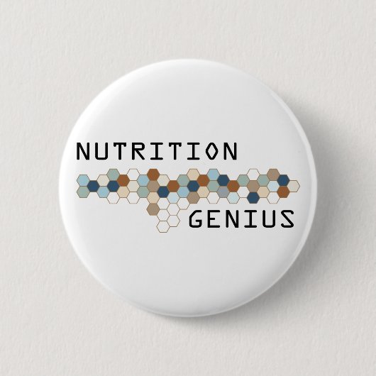 Badge Rond 5 Cm Génie de nutrition (Devant)