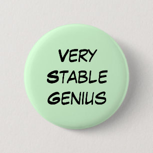 Badge Rond 5 Cm Génie très stable