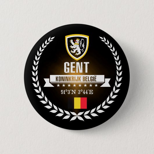 Badge Rond 5 Cm Gent (Devant)