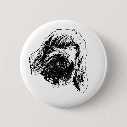 Badge Rond 5 Cm Gentle Spinone Mood (Devant)