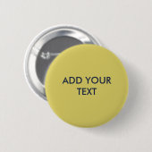 Badge Rond 5 Cm Gentle Warm Yellow Button (Devant & derrière)