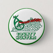 BADGE ROND 5 CM GÉOCACHE KENTUCKY COMTÉ CHASSEUR (Devant)