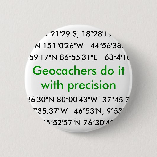 Badge Rond 5 Cm Geocachers le font… (Devant)