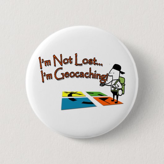Badge Rond 5 Cm Geocahing (Devant)