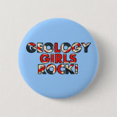 Badge Rond 5 Cm Geology Girls Rock ! (Drapeau UK) (Devant)