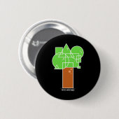 Badge Rond 5 Cm Geometree I (Devant & derrière)