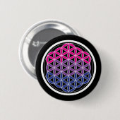 Badge Rond 5 Cm géométrie biSacred (Devant & derrière)