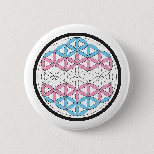 Badge Rond 5 Cm géométrie sacrée trans (Devant)