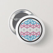 Badge Rond 5 Cm géométrie sacrée trans (Devant & derrière)