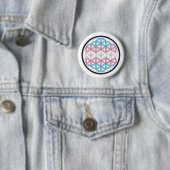 Badge Rond 5 Cm géométrie sacrée trans (En situation)