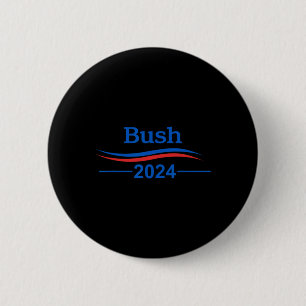 Badge Rond 5 Cm George Bush Bush Président Républicain Patriote