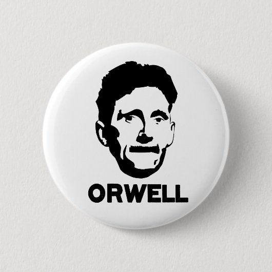 Badge Rond 5 Cm George Orwell (Devant)