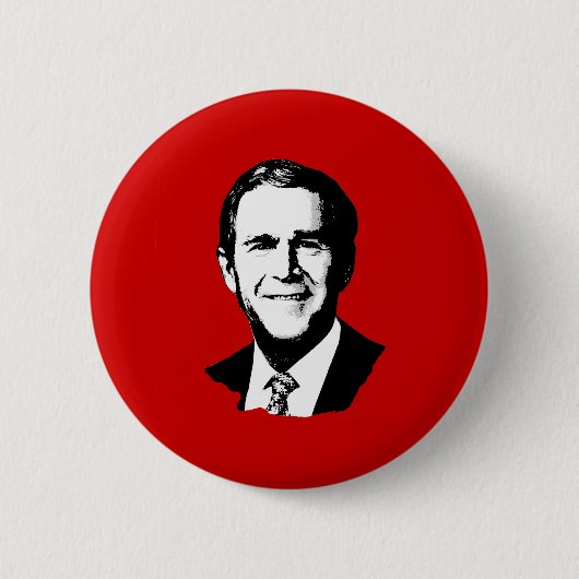 Badge Rond 5 Cm George W Bush (Devant)