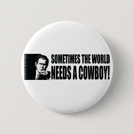 Badge Rond 5 Cm George W. Bush (Devant)