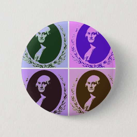 Badge Rond 5 Cm George Washington (Devant)