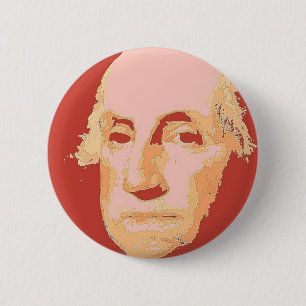 Badge Rond 5 Cm George Washington