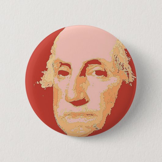 Badge Rond 5 Cm George Washington (Devant)
