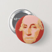 Badge Rond 5 Cm George Washington (Devant & derrière)