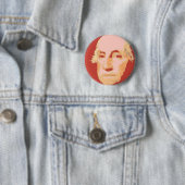 Badge Rond 5 Cm George Washington (En situation)