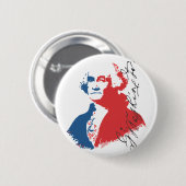 Badge Rond 5 Cm George Washington (Devant & derrière)