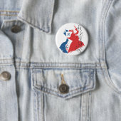 Badge Rond 5 Cm George Washington (En situation)