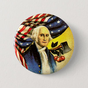 Badge Rond 5 Cm George Washington - bouton