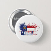 Badge Rond 5 Cm Géorgie (Devant & derrière)