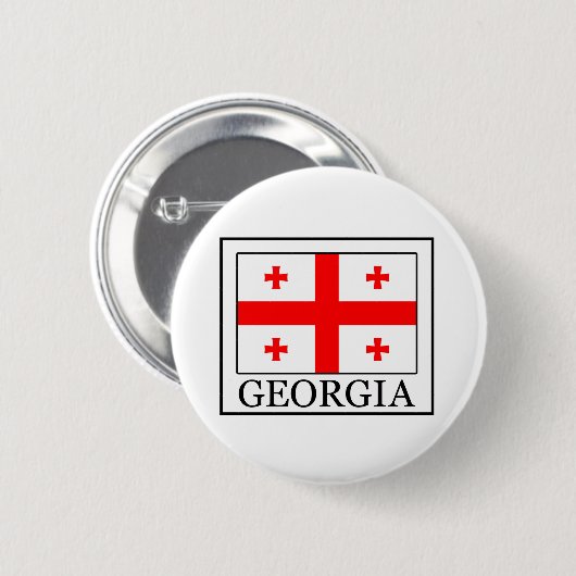 Badge Rond 5 Cm Géorgie (Devant & derrière)