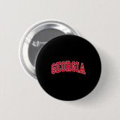 Badge Rond 5 Cm Géorgie - Conception Rétrospective - Clic (Devant & derrière)