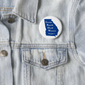 Badge Rond 5 Cm Géorgie Runoffs Ossoff Warnock (En situation)