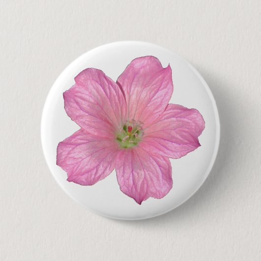 Badge Rond 5 Cm Géranium rose (Devant)