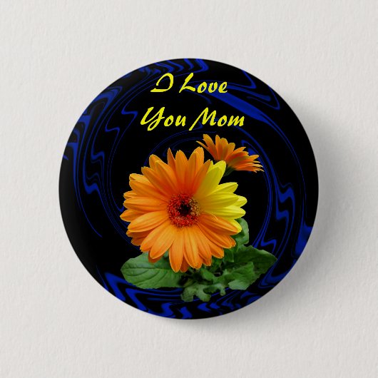 BADGE ROND 5 CM GERBER DAISY-BUTTON (Devant)