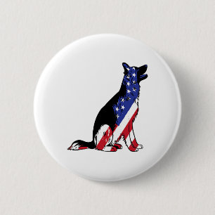 Badge Rond 5 Cm German Shepherd