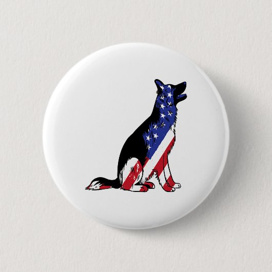 Badge Rond 5 Cm German Shepherd (Devant)
