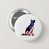 Badge Rond 5 Cm German Shepherd (Devant & derrière)