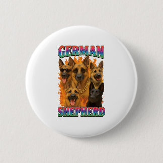 Badge Rond 5 Cm German Shepherd 