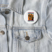 Badge Rond 5 Cm German Shepherd  (En situation)
