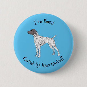 Badge Rond 5 Cm German Shorthred Pointer dog