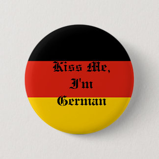 Badge Rond 5 Cm Germany_flag, m'embrassent, je suis allemand