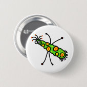 Badge Rond 5 Cm Germe de bande dessinée de bâton (Devant & derrière)