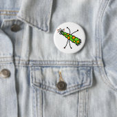 Badge Rond 5 Cm Germe de bande dessinée de bâton (En situation)