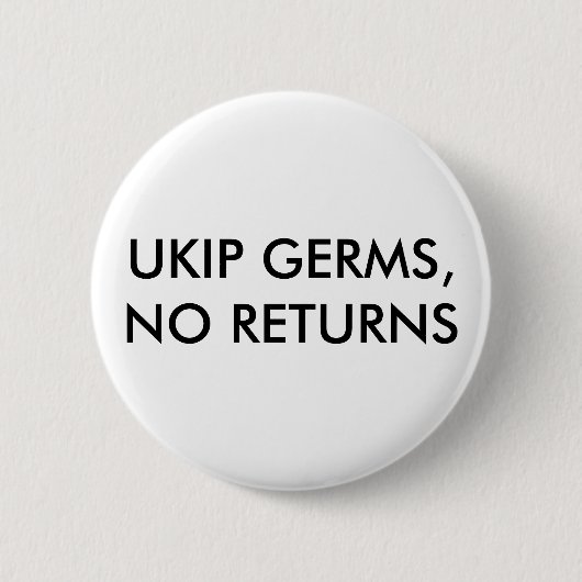 Badge Rond 5 Cm Germes d'UKIP, aucun Pin de retours (Devant)